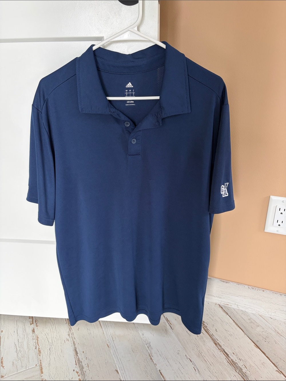 adidas Navy Short-Sleeve Golf Polo